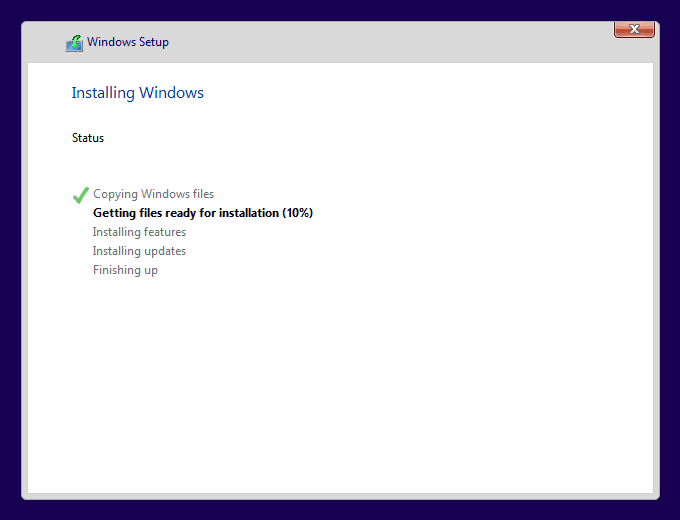 Windows 10 setup: proses instalasi Windows 10